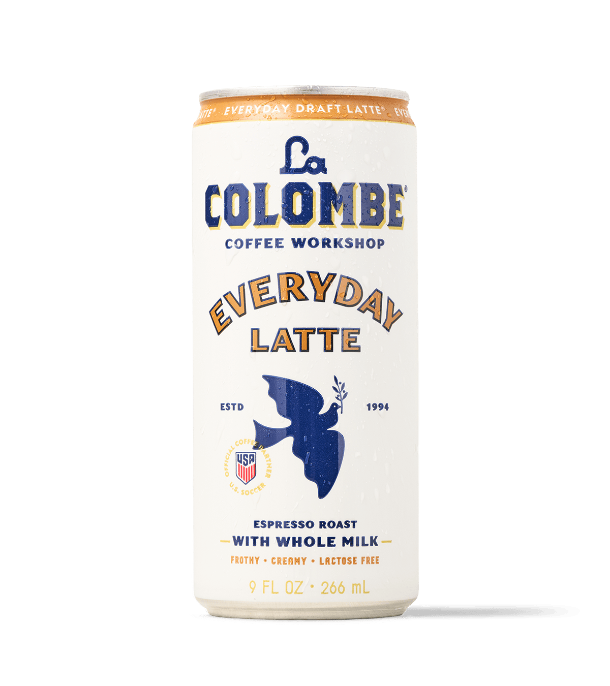 La Colombe Draft Latte Hot Can (warming sleeve)