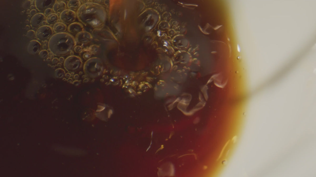 Hot coffee being poured